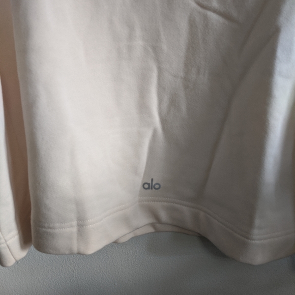 Alo Yoga Air Land Ocean Short Sleeve Crop Hoodie - Picture 8 of 8